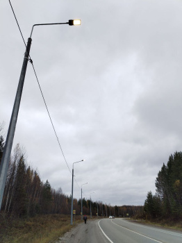 В Ханты-Мансийском автономном округе – Югра на автодороге «г.Нефтеюганск-Мамонтово» появилось освещение 