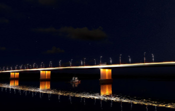 Мост «Звезда Оби» засияет новой подсветкой